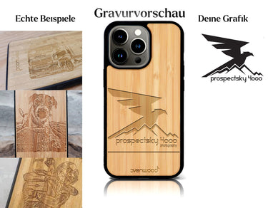INDIVIDUELL iPhone 15 Pro Bambus-Kunststoff